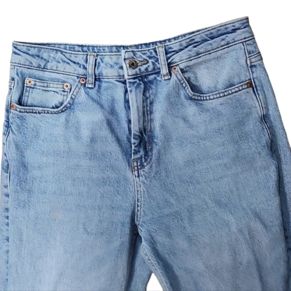 Topshop Raw Hem Jeans Ankle Length - Picture 3 of 5